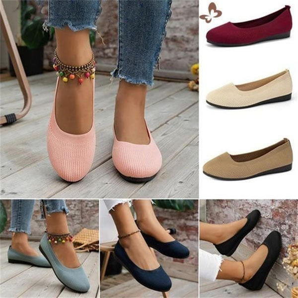 🔥Último día 50 % de descuento: zapatos casuales antideslizantes con soporte para el arco y transpirables para mujer