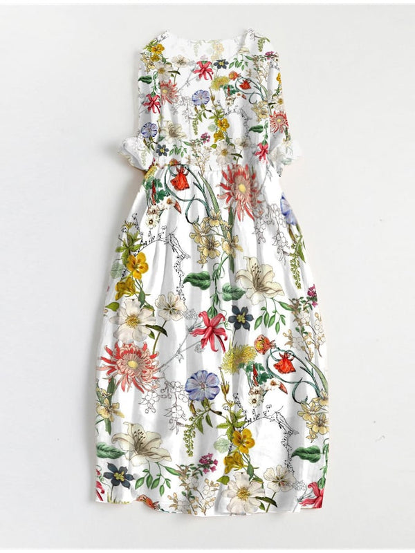 Robe élégante à imprimé floral 