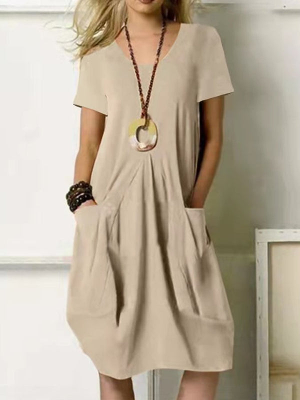 Women's Casual Elegant Cotton Dress