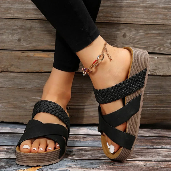 Womens Braided Sandals