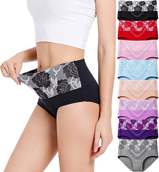 ✨LAST DAY BUY 5 GET 5 FREE✨Cotton High Waist Abdominal Slimming Hygroscopic Antibacterial Underwear