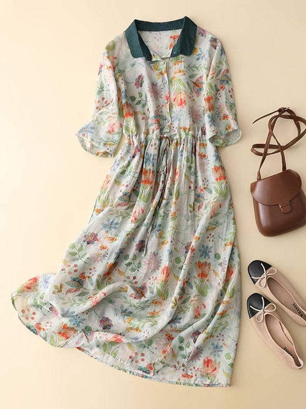 Vestido floral elegante y moderno 